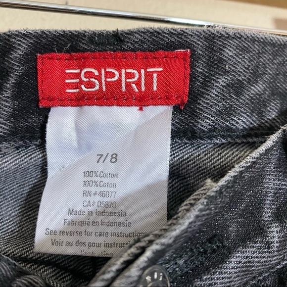 Vintage 90’s Esprit Black High Rise Straight Leg Button Fly Jean - Picture 5 of 7